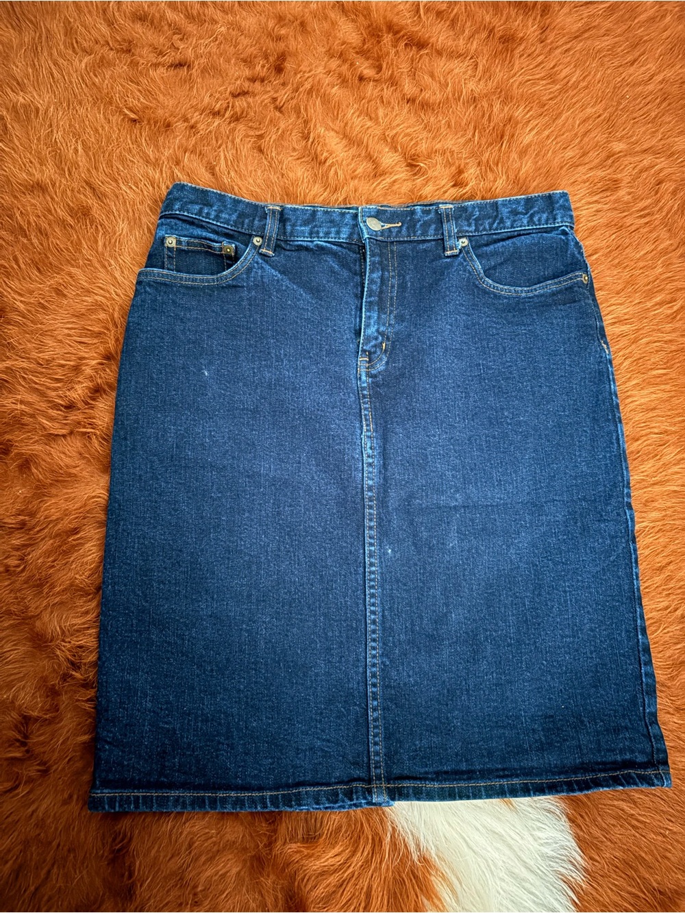 Dark Wash Denim Skirt